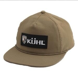 Men's Kuhl Renegade Camp Snapback Hat Buckskin Khaki NWT‎ MSRP $30
